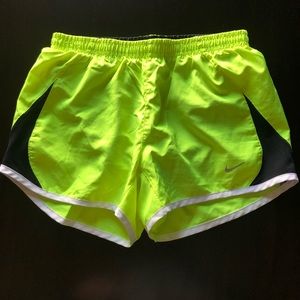 Neon Yellow Nike Running Shorts